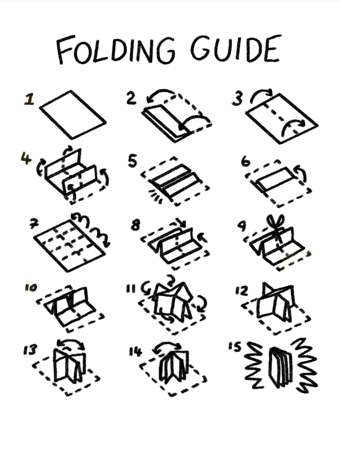 How to make a folding zine